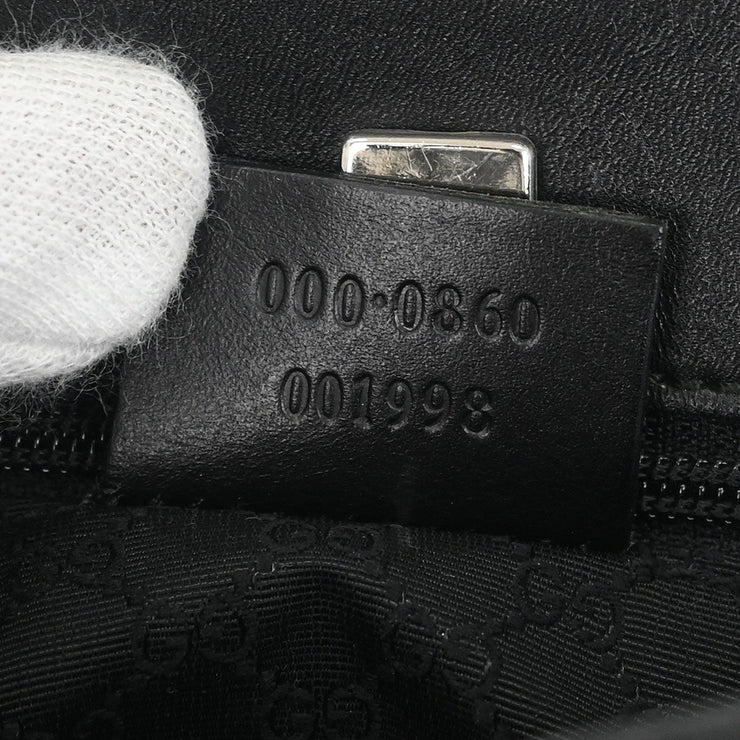 Gucci Black Leather Tote Handbag 000.0860 001998 186662