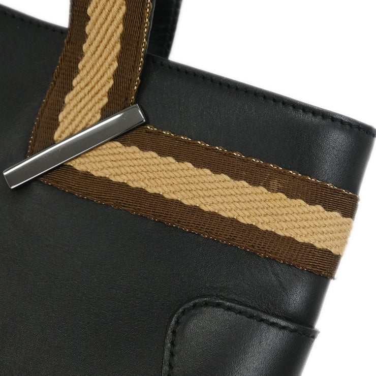 Gucci Black Leather Tote Handbag 000.0860 001998 186662