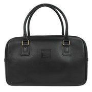 Burberrys Black Leather Handbag 186666