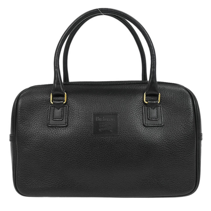 Burberrys Black Leather Handbag 186666