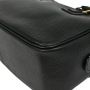 Burberrys Black Leather Handbag 186666