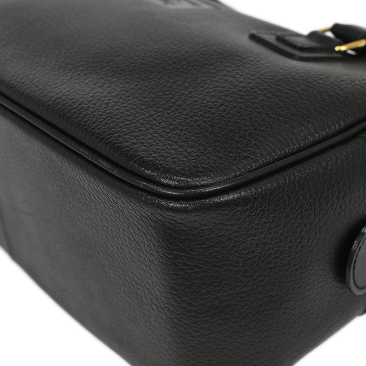 Burberrys Black Leather Handbag 186666