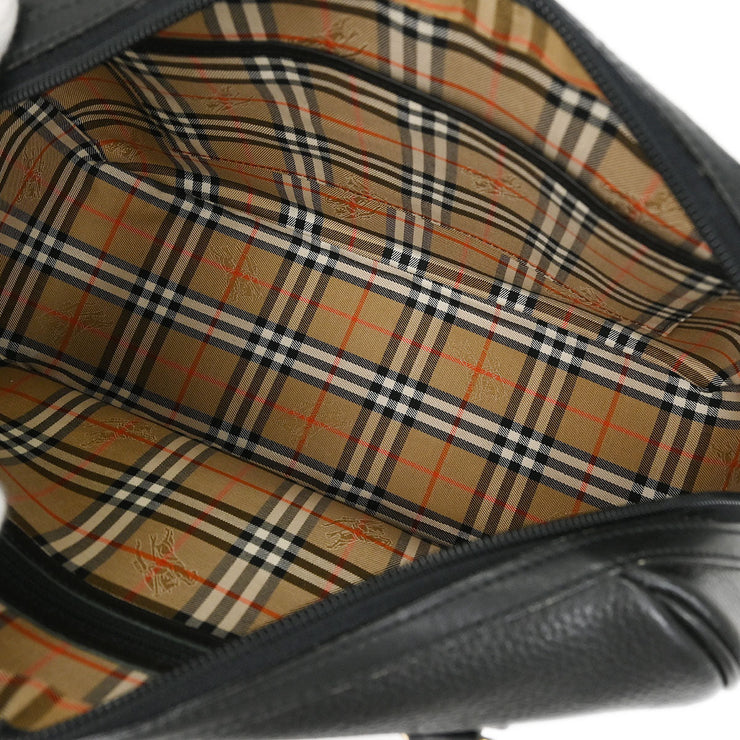Burberrys Black Leather Handbag 186666