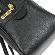 Burberrys Black Leather Handbag 186666