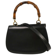 Gucci Black Bamboo 2way Handbag 000.01.0633 186688