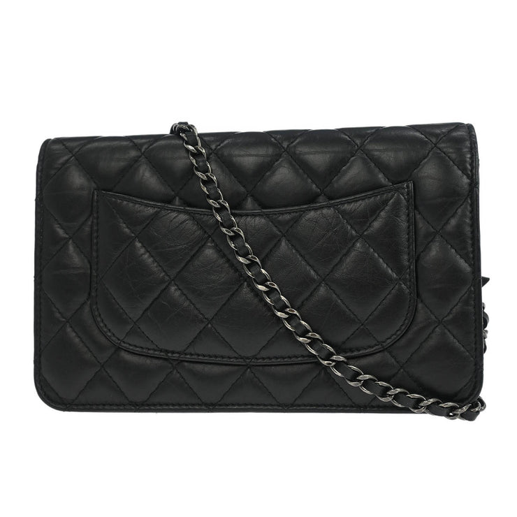 Chanel Calfskin Mademoiselle Lock Icon WOC Wallet on Chain Shoulder Bag 186697