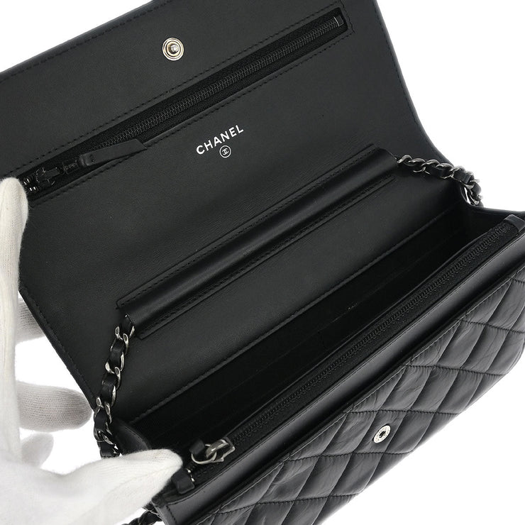 Chanel Calfskin Mademoiselle Lock Icon WOC Wallet on Chain Shoulder Bag 186697