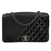 Chanel Black Calfskin Coco Boy Flap Shoulder Bag 186722