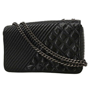 Chanel Black Calfskin Coco Boy Flap Shoulder Bag 186722
