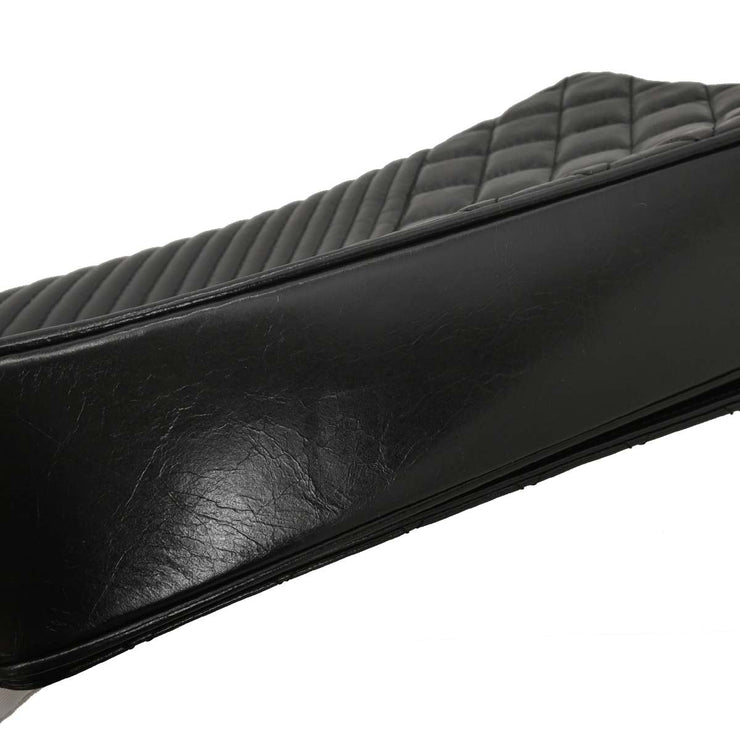 Chanel Black Calfskin Coco Boy Flap Shoulder Bag 186722