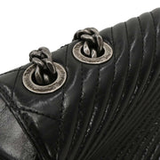 Chanel Black Calfskin Coco Boy Flap Shoulder Bag 186722