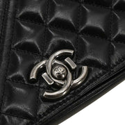 Chanel Black Calfskin Coco Boy Flap Shoulder Bag 186722