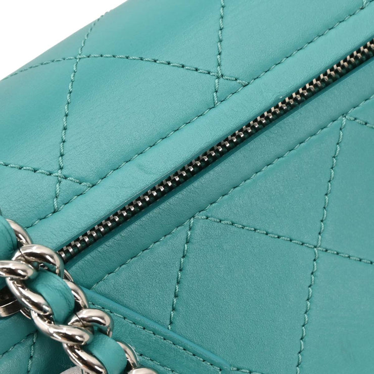 Chanel Emerald Green Calfskin Ring My Bag 2way Handbag 186727