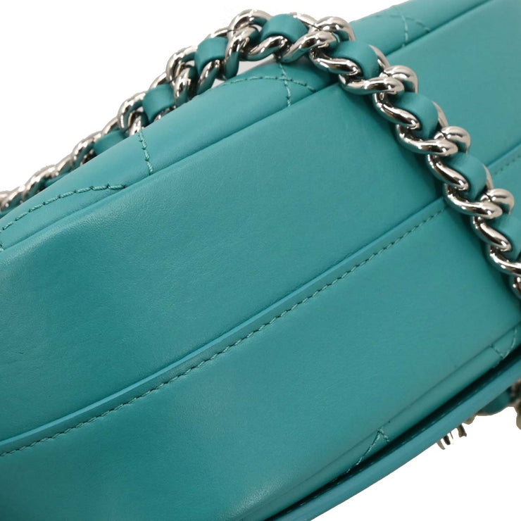 Chanel Emerald Green Calfskin Ring My Bag 2way Handbag 186727