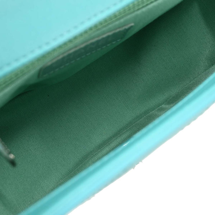 Chanel Emerald Green Calfskin Ring My Bag 2way Handbag 186727