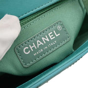Chanel Emerald Green Calfskin Ring My Bag 2way Handbag 186727