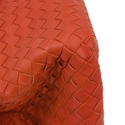 Bottega Veneta Vermilion Red Leather Intrecciato Tote Handbag B00027457S 186734