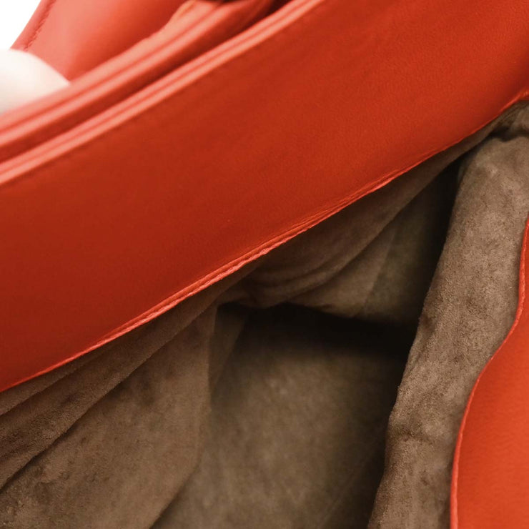 Bottega Veneta Vermilion Red Leather Intrecciato Tote Handbag B00027457S 186734