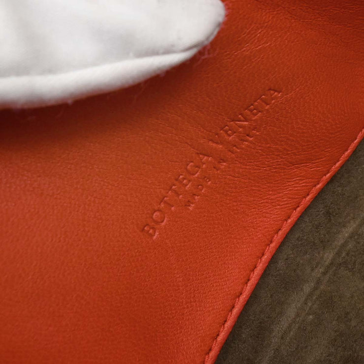 Bottega Veneta Vermilion Red Leather Intrecciato Tote Handbag B00027457S 186734