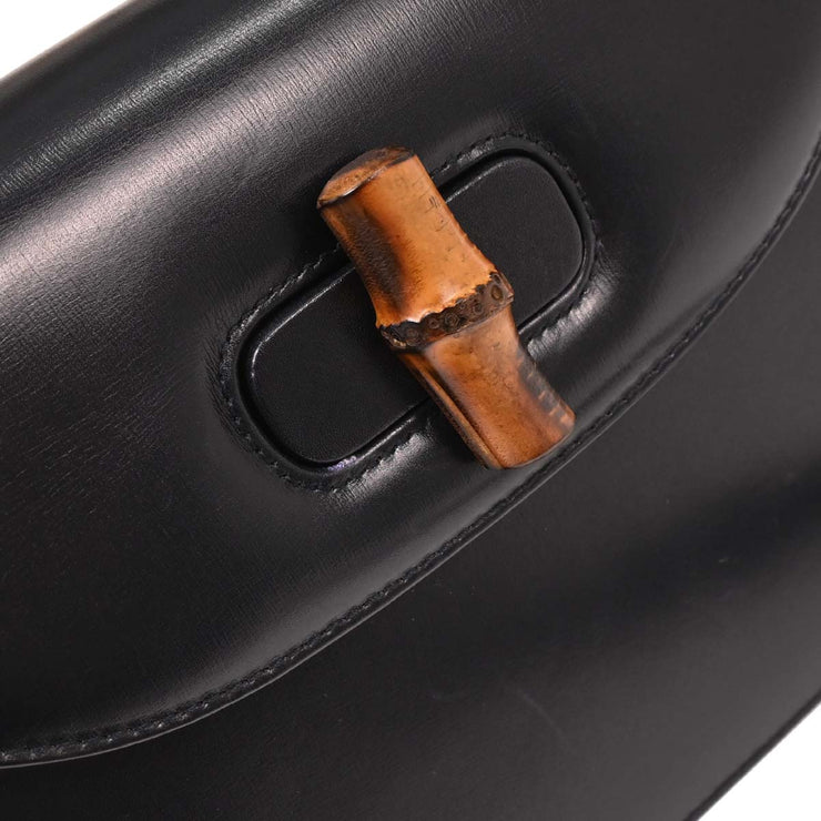 Gucci Black Bamboo 2way Handbag 000.2046.0633 186735