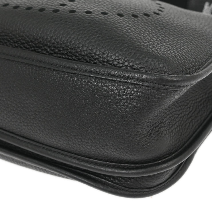 Hermes Black Taurillon Clemence Evelyne 3 29 PM Shoulder Bag A BS 010 ZB 186744