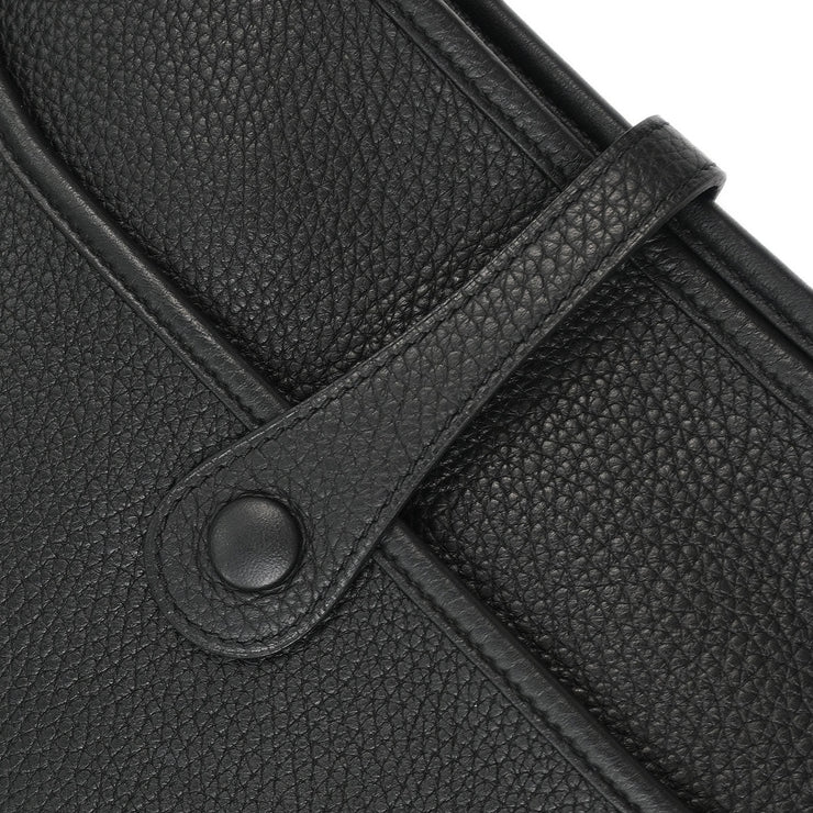Hermes Black Taurillon Clemence Evelyne 3 29 PM Shoulder Bag A BS 010 ZB 186744