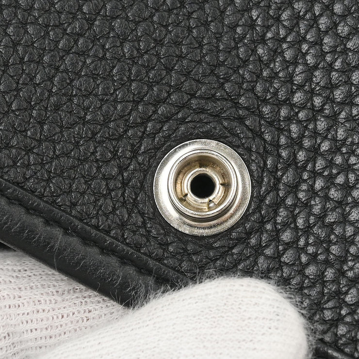 Hermes Black Taurillon Clemence Evelyne 3 29 PM Shoulder Bag A BS 010 ZB 186744