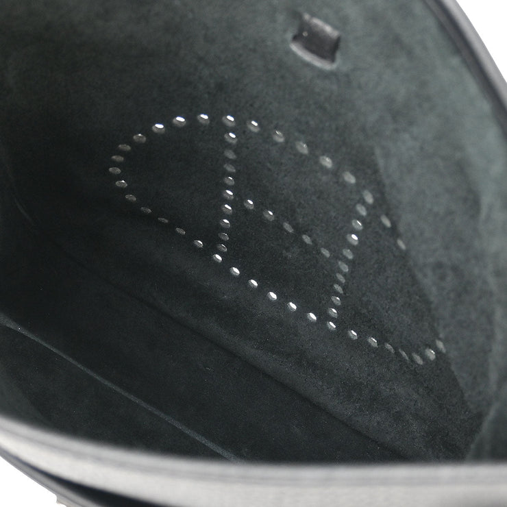 Hermes Black Taurillon Clemence Evelyne 3 29 PM Shoulder Bag A BS 010 ZB 186744