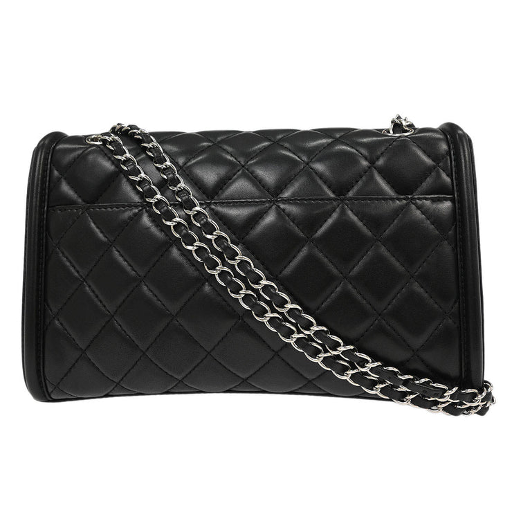 Chanel Black Lambskin Chain Shoulder Bag 186746