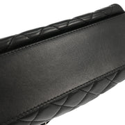 Chanel Black Lambskin Chain Shoulder Bag 186746