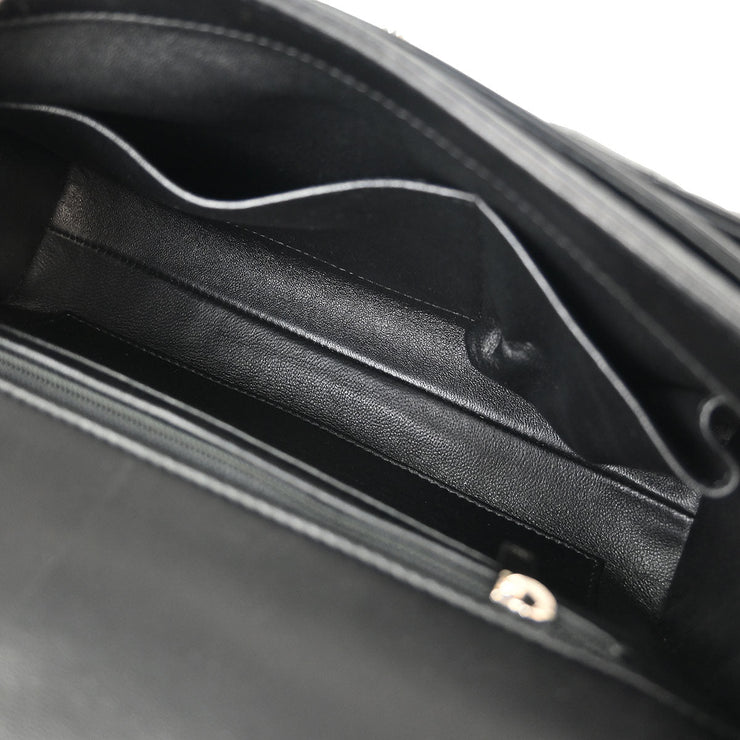Chanel Black Lambskin Chain Shoulder Bag 186746