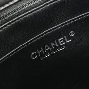 Chanel Black Lambskin Chain Shoulder Bag 186746