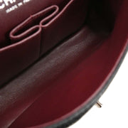 Chanel Black Calfskin Small Classic Double Flap Shoulder Bag 186759