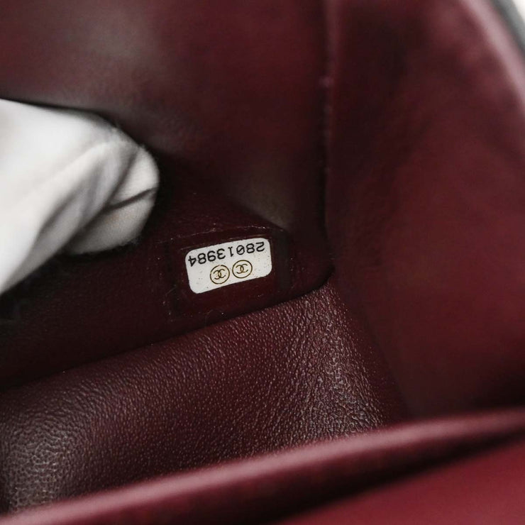 Chanel Black Calfskin Small Classic Double Flap Shoulder Bag 186759