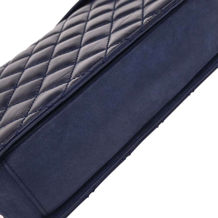 Chanel Navy Calfskin Day Trip Flap Bag 186764