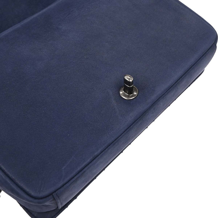 Chanel Navy Calfskin Day Trip Flap Bag 186764