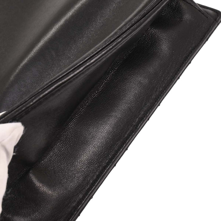 Chanel Black Lambskin Delivery Cutout 2way Handbag 186776