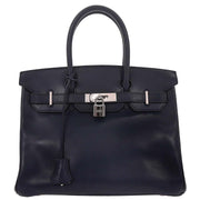Hermes Navy Epsom Birkin 30 Handbag SC  Square:G 186778