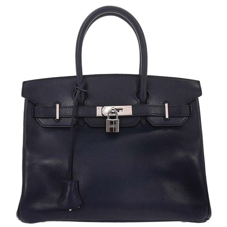 Hermes Navy Epsom Birkin 30 Handbag SC  Square:G 186778