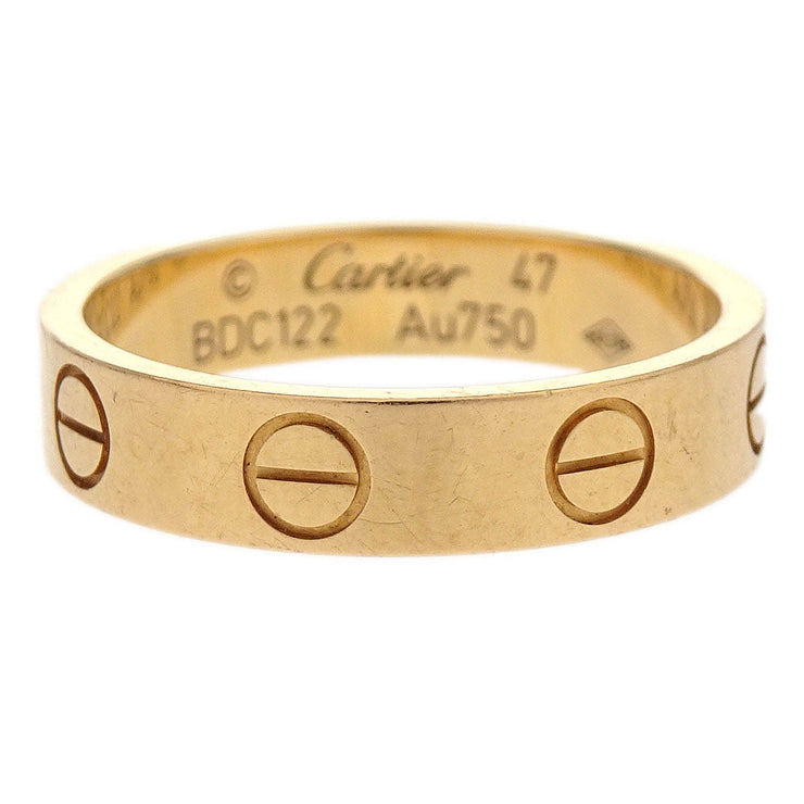 Cartier Mini Love Ring Au750 #47 BDC122 186780