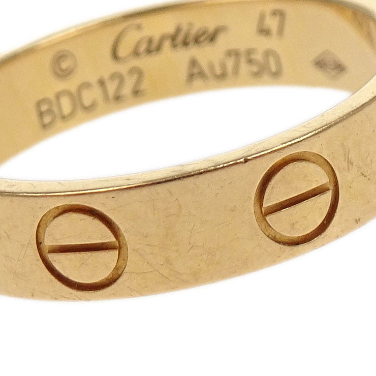 Cartier Mini Love Ring Au750 #47 BDC122 186780