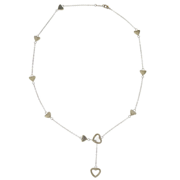 Tiffany & Co. Heart Link Lariat Necklace Ag925 Silver 186790