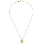 Tiffany & Co. Open Heart Pendant Necklace 750 Gold 186792