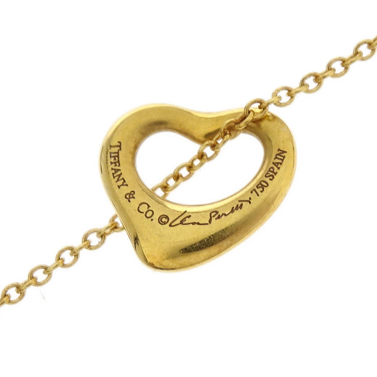 Tiffany & Co. Open Heart Pendant Necklace 750 Gold 186792