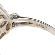 Mikimoto Ring 18K Pearl Silver #49 186798