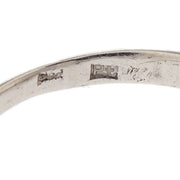 Ring Pt850 Diamond Silver #53 186803