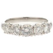 Ring Pt900 Diamond Silver #52 186804