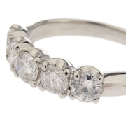 Ring Pt900 Diamond Silver #52 186804