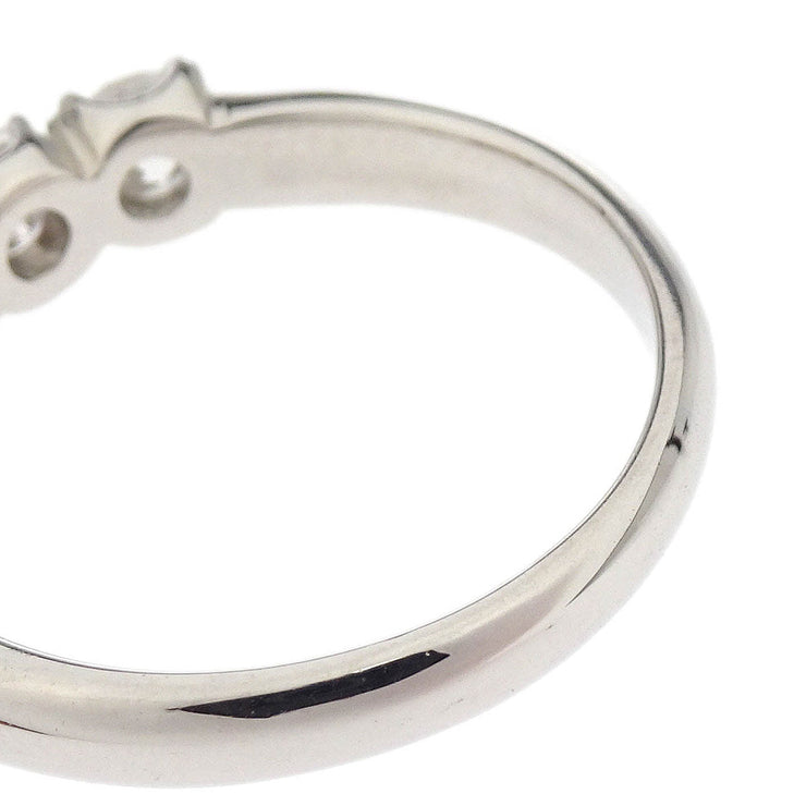 Ring Pt900 Diamond Silver #52 186804
