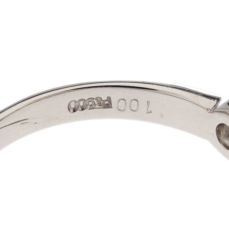 Ring Pt900 Diamond Silver #52 186804